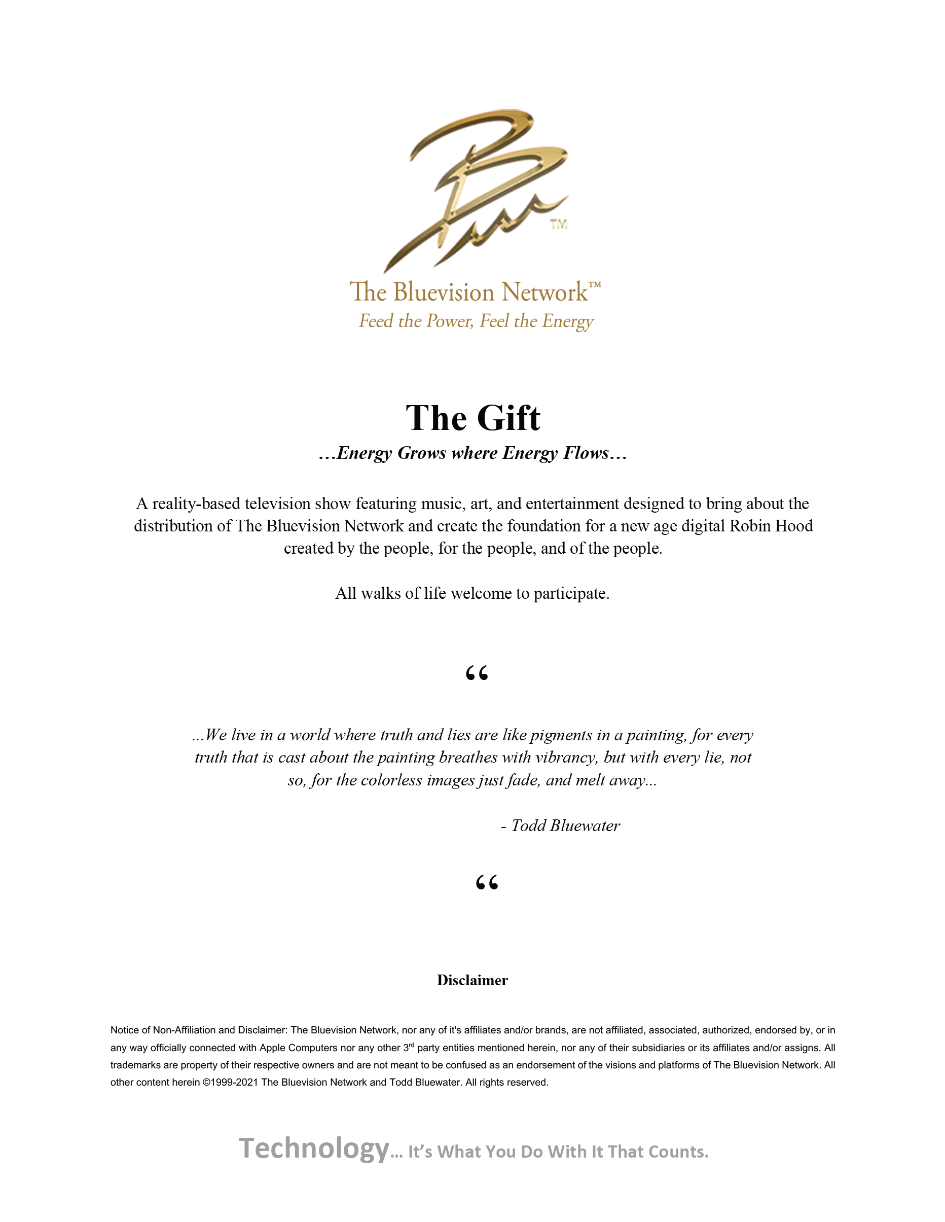 Timeline – Document – The Gift Television Show Treatment – One Gallery ...